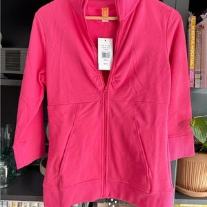 Lucy soft corally Pink Jacket - size small - NWT